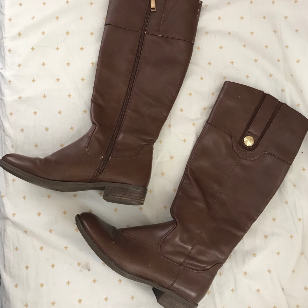 Tommy Hilfiger Brown Knee High Boots